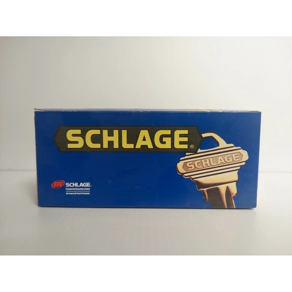 NEW Schlage Flair Style Dummy Bright Brass Right-Handed Lever French Door Knob